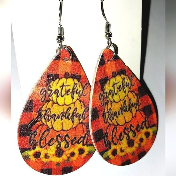Fall festive dangle earrings - Picture 1 of 6